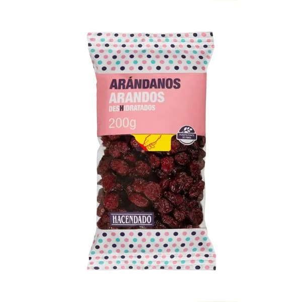 Arándanos deshidratados Hacendado - 0.2 kg - Imagen del producto en Findit