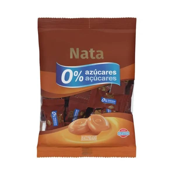 Caramelos nata Hacendado 0% azúcares - 0.09 kg - Imagen del producto en Findit