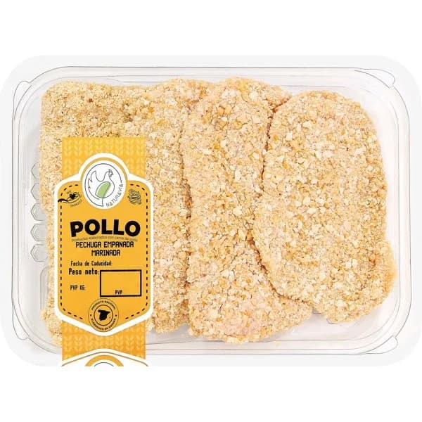 Filete Pechuga de Pollo Empanado - 0.5 kg - Imagen del producto en Findit