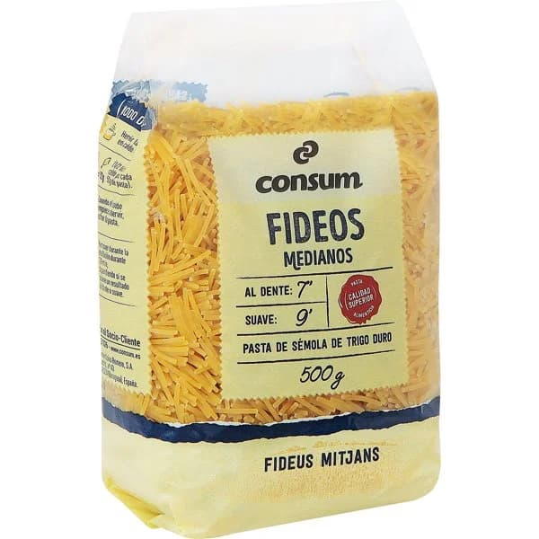 Fideos Medianos Paquete - 0.5 ud - Imagen del producto en Findit