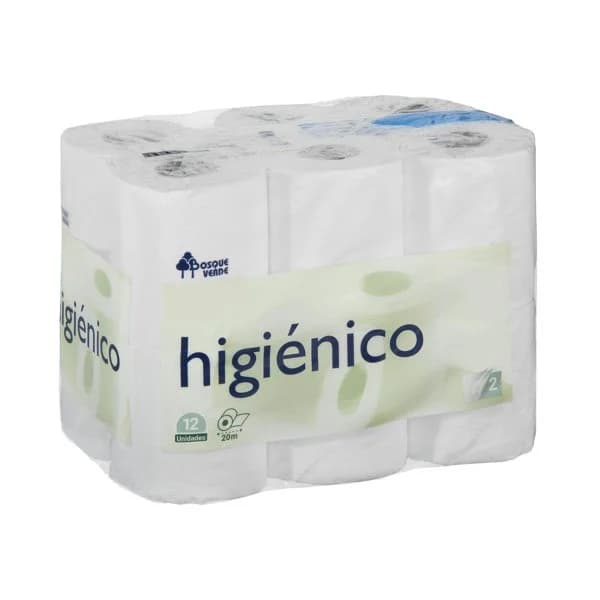 Papel higiénico doble hoja Bosque Verde - 11.96 ud - Imagen del producto en Findit