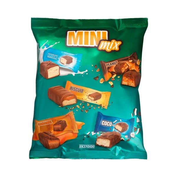 Mix mini barritas Hacendado de chocolate - 0.39 kg - Imagen del producto en Findit
