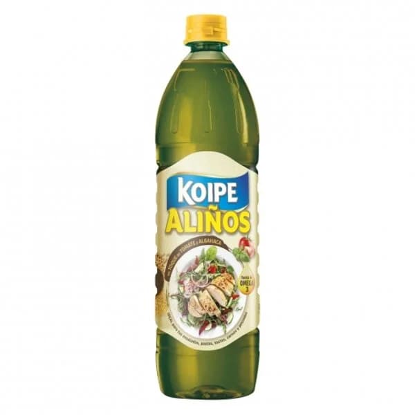 Aceite de semillas con un toque de tomate y albahaca Aliños Koipe 750 ml. - 0.75 l - Imagen del producto en Findit
