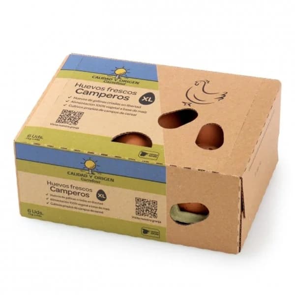 Huevos frescos de gallina camperos Círculo de Calidad 6 ud. - 6 ud - Imagen del producto en Findit