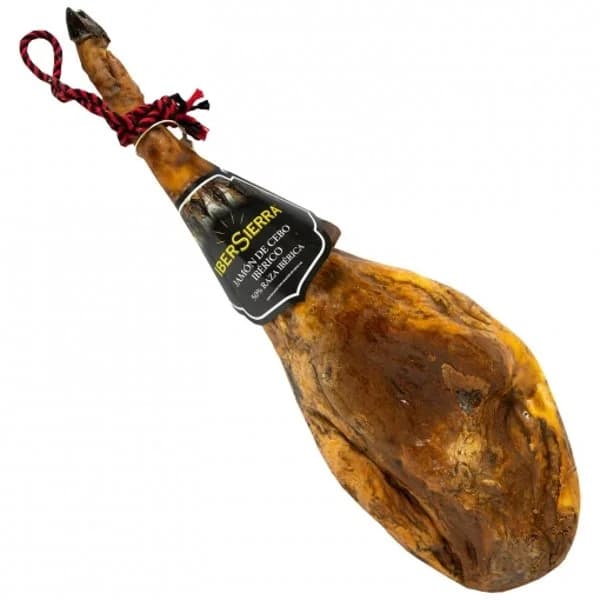 Jamón de Cebo Ibérico 50% Raza Ibérica Ibersierra pieza de 7 kg aprox - 7.5 kg - Imagen del producto en Findit