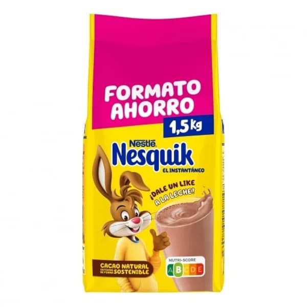 Cacao soluble instantáneo Nestlé Nesquik sin gluten 1,6 kg. - 1.6 kg - Imagen del producto en Findit