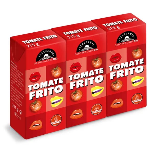 Tomate frito Vegecampo de Dia brik 3 x 215 g - 0.65 kg - Imagen del producto en Findit