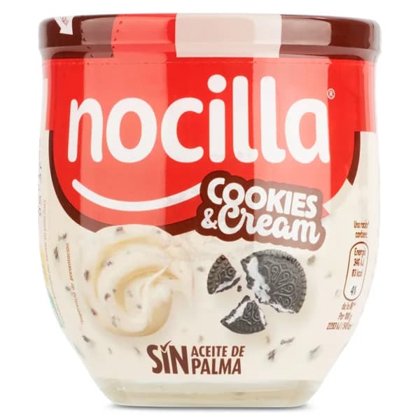 Crema de cacao con avellanas cookies&cream Nocilla bote 180 g - 0.18 ud - Imagen del producto en Findit