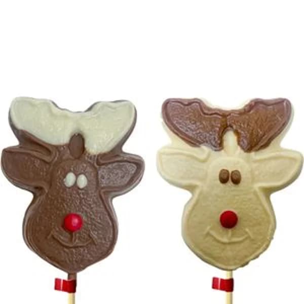 Piruleta de chocolate forma de reno - 1 ud - Imagen del producto en Findit