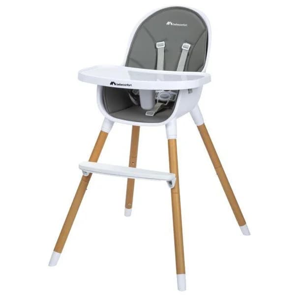 Trona evolutiva 2 en 1 Avista madera y gris BEBE CONFORT Silla Trona evolutiva apta desde los 6 meses hasta los 6 años, soporta hasta 30 kg. Se adapta al tamaño de tu hijo, ofrece diferentes configuraciones que van desde una trona hasta una silla para niños pequeños. Tiene un asiento acolchado, bandeja extraible y un arnés de 5 puntos. EN 14988:2017+A1:2020 (silla alta) D60-300: 2019 (silla pequeña) - 1 ud - Imagen del producto en Findit