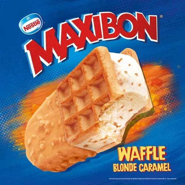 Helado Waffle MAXIBON, caja 140 ml - 1 ud - Imagen del producto en Findit