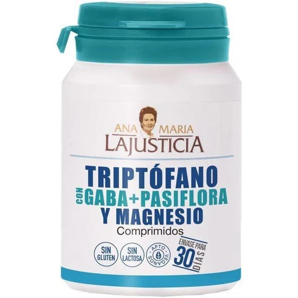 Triptófano c/ gaba y pasiflora ANA MARIA LAJUSTICIA, bote 60 uds - 60 ud - Imagen del producto en Findit