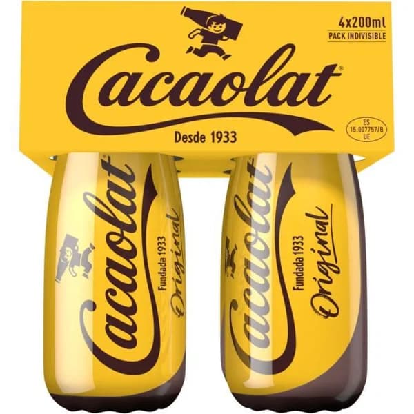 Batido de cacao CACAOLAT, pack 4x200 ml - 0.8 l - Imagen del producto en Findit
