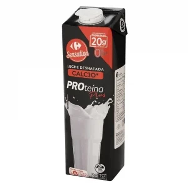 Leche desnatada filtrada con alto contenido de proteínas Carrefour Sensation sin lactosa 1 l. - 1 l - Imagen del producto en Findit