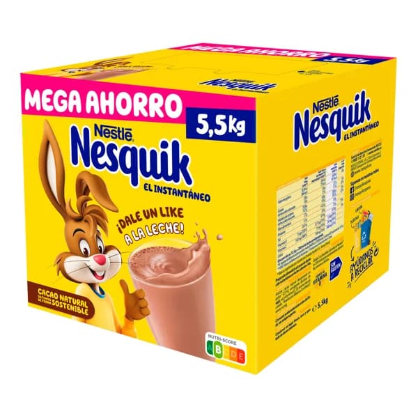 NESQUIK de NESTLÉ Cacao en polvo 5 kg.+ 500 g. - 5 kg - Imagen del producto en Findit