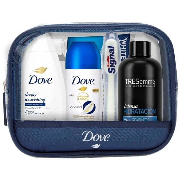 DOVE Neceser de viaje con productos para el cuidado y la higiene personal. - 1 ud - Imagen del producto en Findit