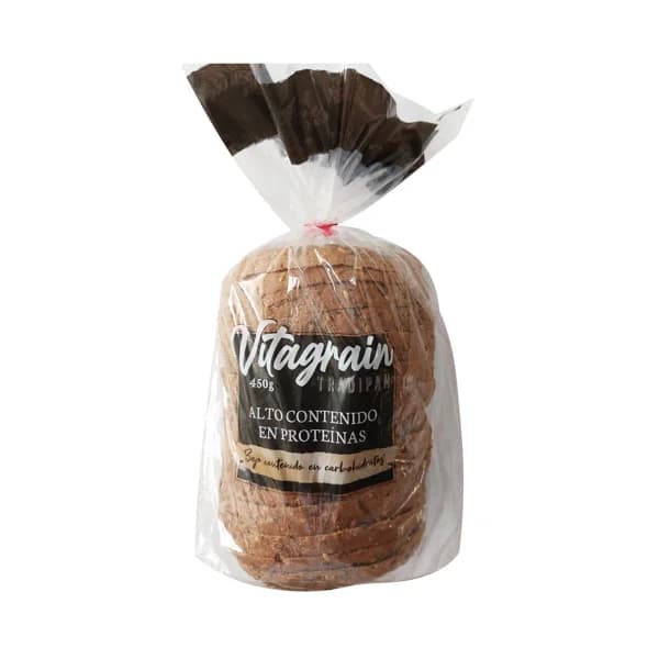 TRADIPAN Vitragrain Pan de molde con alto contenido en proteínas 450 g. - 0.45 kg - Imagen del producto en Findit