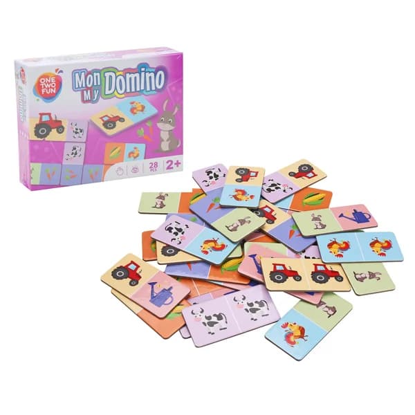 Juego dominó infantil, +2 años, ONE TWO FUN. - 1 ud - Imagen del producto en Findit