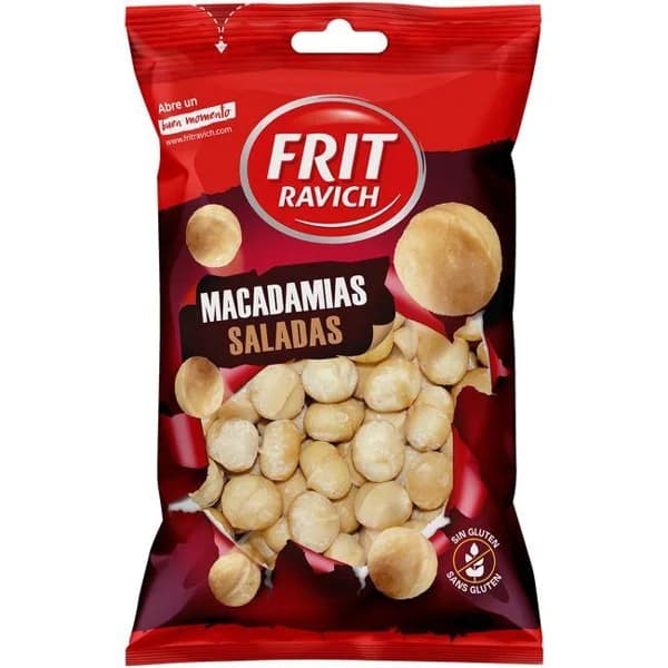 Macadamias saladas FRIT RAVICH, bolsa 100 g - 0.1 kg - Imagen del producto en Findit