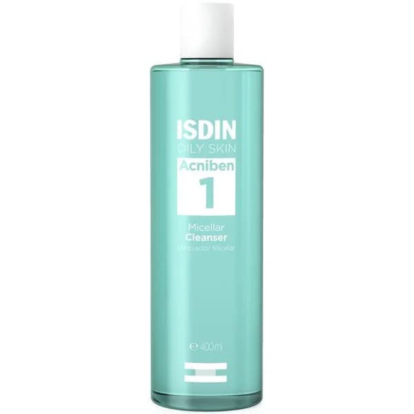 Limpiador Micellar Cleanser p/ grasa ISDIN ACNIBEN, bote 400 ml - 0.4 l - Imagen del producto en Findit