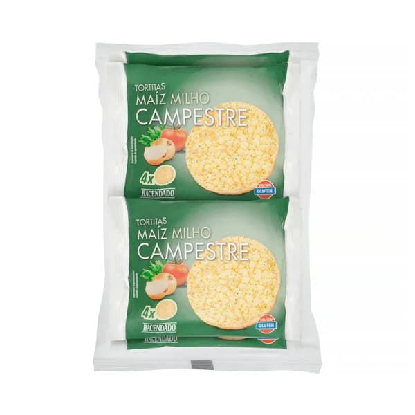 Tortitas de maíz campestre Hacendado - 0.14 kg - Imagen del producto en Findit