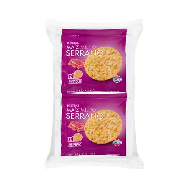 Tortitas de maíz con sabor a jamón Hacendado - 0.14 kg - Imagen del producto en Findit